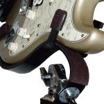 Constructed from heavy-duty flat rolled 3/16" solid steel, support brackets keep your acoustic guitar anchored and locked into position. Thick padded felt lines the front brackets completely preventing metal-to-guitar contact while the rear of the brackets house the felt-lined twist locks. Thick Padded Felt Cushioning -